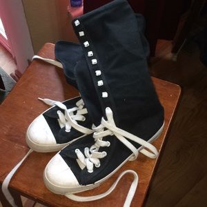 Knee high sneakers